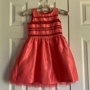 Gymboree kids dress, size 4, coral